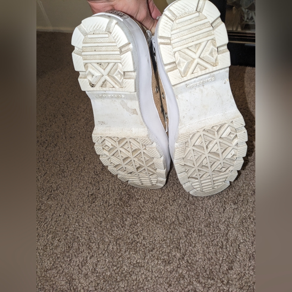 Converse Tan Lugged Platform High Tops - Picture 7 of 7